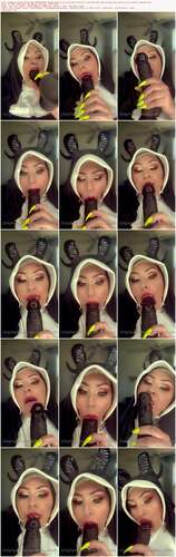 Goddess Siham - 02 04 2021 2072067015 - Sneak Peek At My New Demon Horns I Love The Way That Black Dick Looks In My Throat Mad Me 1232p - Preview