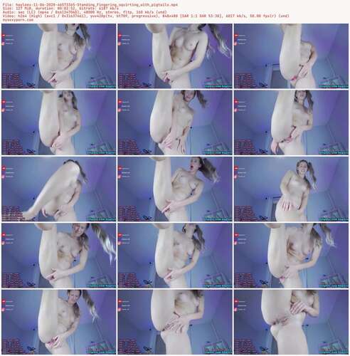 Hayleex - 11 06 2020 46573365 - Standing Fingering Squirting With Pigtails 480p - Preview