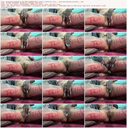 Hipnotika Bodymod - 14 01 2021 2008814335 - I Think I Deserve A Tip Creo Que Merezco Mi Bote 1080p - Preview