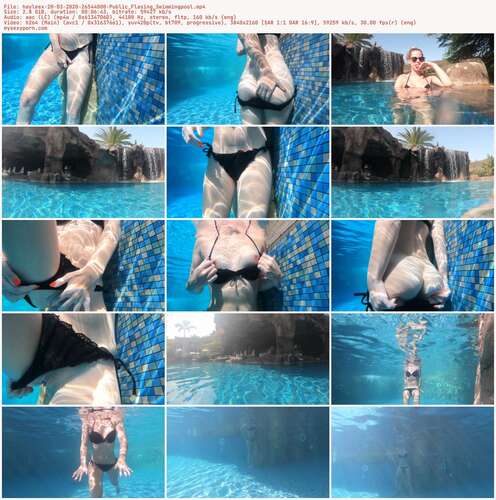 Hayleex - 20 03 2020 26544000 - Public Flasing Swimmingpool 2160p - Preview