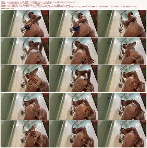 Goddess Siham - 26 09 2019 64519356 - Finger Fucking My Ass In The Shower 2160p - Preview