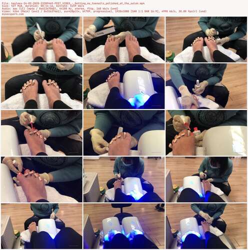 Hayleex - 24 02 2020 23289465 - Feet Video - Getting My Toenails Polished At The Salon 1080p - Preview