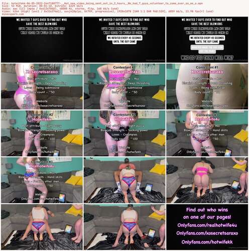 Hotwifekk - 06 05 2022 2447188777 - Hot New Video Being Sent Out In 2 Hours We Had 7 Guys Volunteer To Come Over So Me A 1078p - Preview