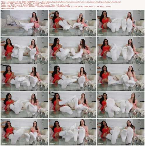 Ivorysoles - 20 06 2020 342159747 - Bree Ivory Knee High Sock Tease Your Step Sister Ivory Is Always Toying With Your Fixati 1080p - Preview