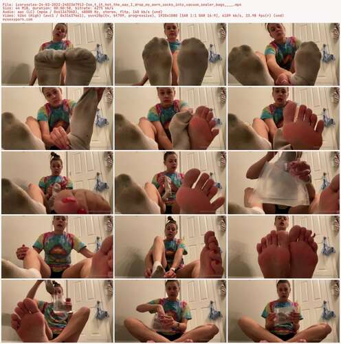 Ivorysoles - 24 03 2022 2402367913 - Isn T It Hot The Way I Drop My Worn Socks Into Vacuum Sealer Bags 1080p - Preview