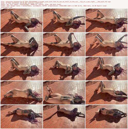 Hipnotika Bodymod - 26 01 2021 2017291898 - I Tought Youd Just Like To See Me Chill In The Sun Tip If I Was Right And Wait For 1080p - Preview