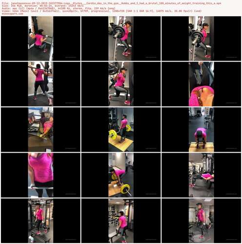 Janetmasonxxx - 09 12 2019 101577904 - Legs Glutes Cardio Day In The Gym Hubby And I Had A Brutal 100 Minutes Of Weight Training This A 720p - Preview
