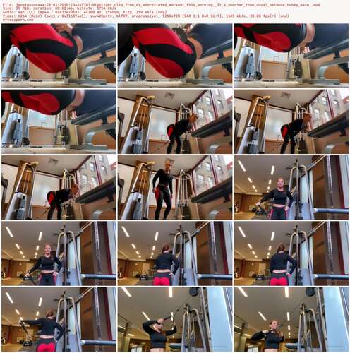 Janetmasonxxx - 28 01 2020 136359703 - Highlight Clip From My Abbreviated Workout This Morning It S Shorter Than Usual Because Hubby Wasn 720p - Preview