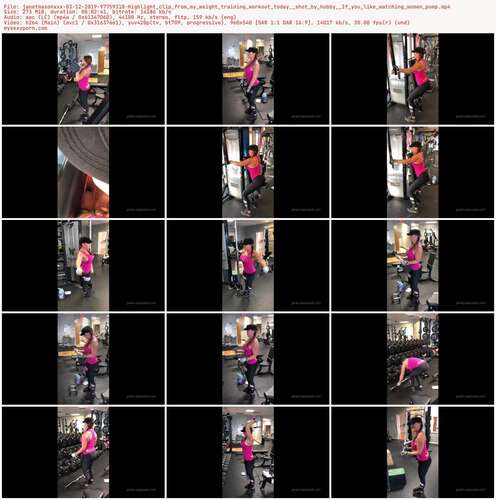 Janetmasonxxx - 03 12 2019 97759318 - Highlight Clip From My Weight Training Workout Today Shot By Hubby If You Like Watching Women Pump 540p - Preview