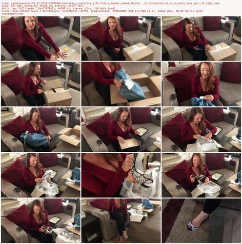Janetmasonxxx - 26 11 2019 93392966 - Unboxing A Surprise Gift From A Member Named Steven...It Turned Out To Be A Crazy Sexy Pair Of High 1080p - Preview