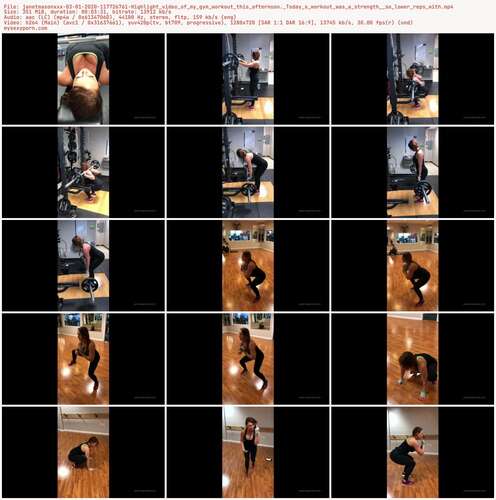 Janetmasonxxx - 03 01 2020 117726761 - Highlight Video Of My Gym Workout This Afternoon. Today S Workout Was A Strength So Lower Reps With 720p - Preview