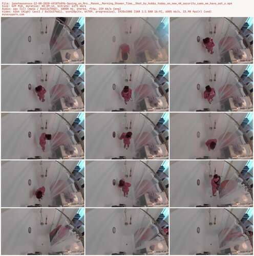 Janetmasonxxx - 12 08 2020 691876096 - Spying On Mrs. Mason Morning Shower Time Shot By Hubby Today On New 4K Security Cams We Have Set U 1080p - Preview