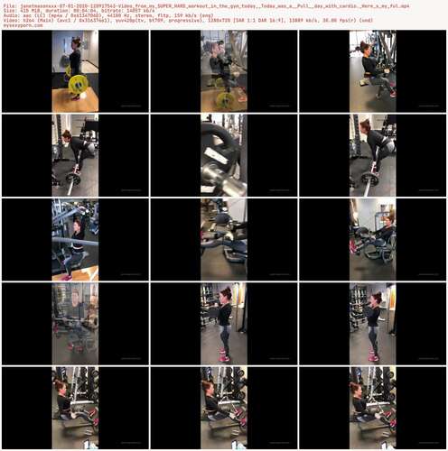 Janetmasonxxx - 07 01 2020 120917543 - Video From My Super Hard Workout In The Gym Today Today Was A Pull Day With Cardio. Here S My Ful 720p - Preview