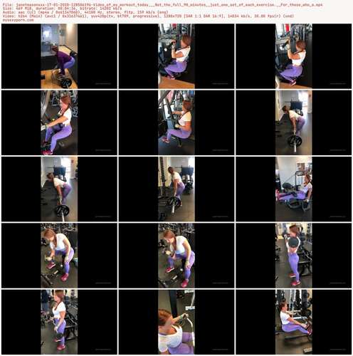Janetmasonxxx - 17 01 2020 128506196 - Video Of My Workout Today Not The Full 90 Minutes Just One Set Of Each Exercise. For Those Who A 720p - Preview