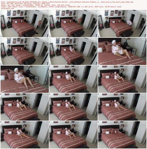 Janetmasonxxx - 04 10 2019 67539184 - Mrs. Mason S Masturbation Series Post Workout Vibrator Orgasm 1 Shot Just A Few Hours Ago Today 720p - Preview
