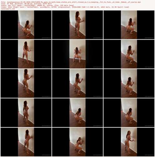 Janetmasonxxx - 24 05 2020 355174850 - My Gyms In Both Home States Are Still Closed So I M Keeping Fit To Fuck At Home. Naked Of Course 1080p - Preview