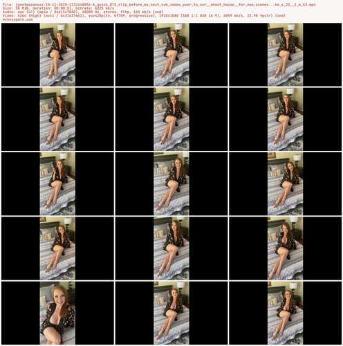 Janetmasonxxx - 10 11 2020 1232448856 - A Quick Bts Clip Before My Next Cub Comes Over To Our Shoot House For New Scenes...He S 23 I M 53 1080p - Preview