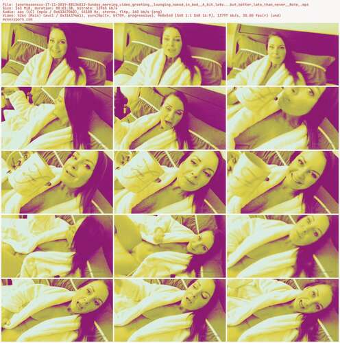 Janetmasonxxx - 17 11 2019 88136812 - Sunday Morning Video Greeting Lounging Naked In Bed A Bit Late...But Better Late Than Never Note 540p - Preview