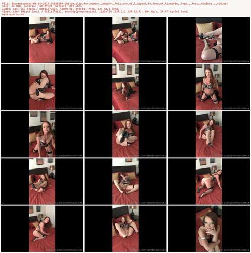 Janetmasonxxx - 09 06 2019 36556509 - Custom Clip For Member Wmbarr. This One Will Appeal To Fans Of Lingerie Legs Feet Hosiery. Old 720p - Preview