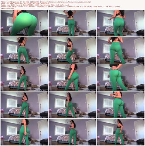 Laughinglatina - 14 06 2021 2135115003 - Green Lululemon Ass Worship I Love My New Lululemon 720p - Preview