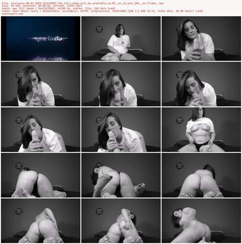 Ocuriouso - 08 01 2020 121630002 - The Full Video Will Be Available On Mv Or In Your Dms On Friday. 1080p - Preview