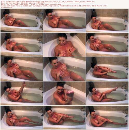 Janetmasonxxx - 18 11 2019 88204437 - Goodnight And Thank You Clip To All Of My Members...Naked In The Bathtub 540p - Preview