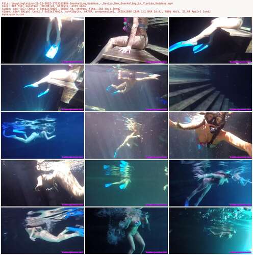 Laughinglatina - 23 12 2022 2723312889 - Snorkeling Goddess - Devils Den Snorkeling In Florida Goddess 1080p - Preview