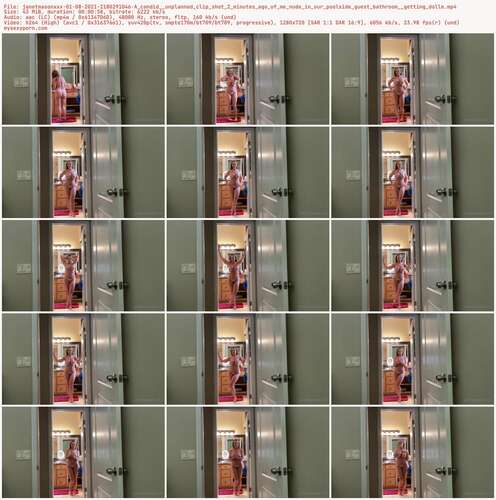 Janetmasonxxx - 01 08 2021 2180291046 - A Candid Unplanned Clip Shot 2 Minutes Ago Of Me Nude In Our Poolside Guest Bathroom Getting Dolle 720p - Preview