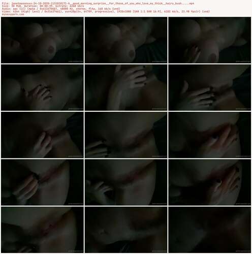 Janetmasonxxx - 24 10 2020 1131818171 - A Good Morning Surprise For Those Of You Who Love My Thick Hairy Bush.... 1080p - Preview