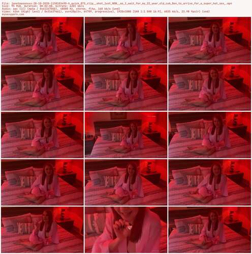 Janetmasonxxx - 28 10 2020 1158103490 - A Quick Bts Clip Shot Just Now As I Wait For My 22 Year Old Cub Ben To Arrive For A Super Hot Sex 1080p - Preview