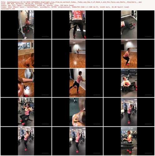 Janetmasonxxx - 21 12 2019 109180814 - Highlight Clip From My Workout Today Today Was Day 5 Of Week 4 And The Focus Was Booty Shoulders 720p - Preview