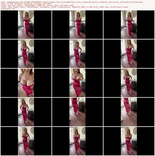 Janetmasonxxx - 30 12 2022 2729756393 - A Brief Video Clip Of Me Modeling A Sexy Brand New Dress I Ordered One Of Two With Gift Certifica 720p - Preview