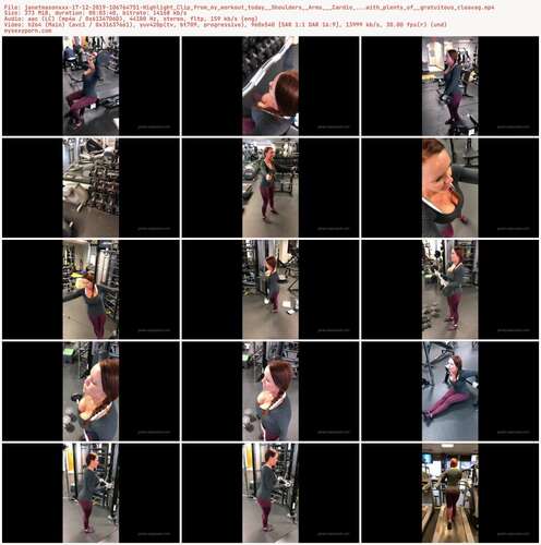 Janetmasonxxx - 17 12 2019 106764751 - Highlight Clip From My Workout Today Shoulders Arms Cardio...With Plenty Of Gratuitous Cleavag 540p - Preview