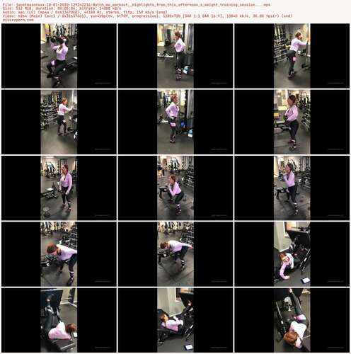Janetmasonxxx - 18 01 2020 129242216 - Watch Me Workout Highlights From This Afternoon S Weight Training Session... 720p - Preview