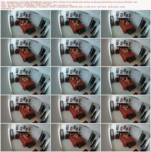 Janetmasonxxx - 17 05 2019 32697908 - Real Security Camera Footage Of Me Taking Nude Selfies In Bed And Interacting Live With My Onlyfans 720p - Preview