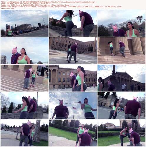 Laughinglatina - 11 09 2022 2596161878 - Walking The Pig In Public Cellphone Recorded Last Day 1080p - Preview