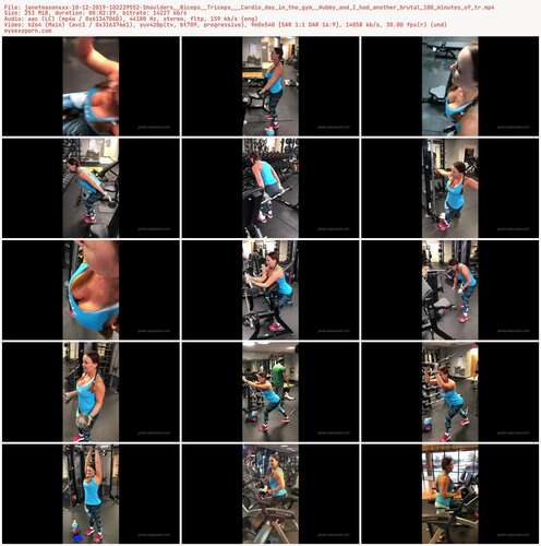 Janetmasonxxx - 10 12 2019 102239552 - Shoulders Biceps Triceps Cardio Day In The Gym Hubby And I Had Another Brutal 100 Minutes Of Tr 540p - Preview