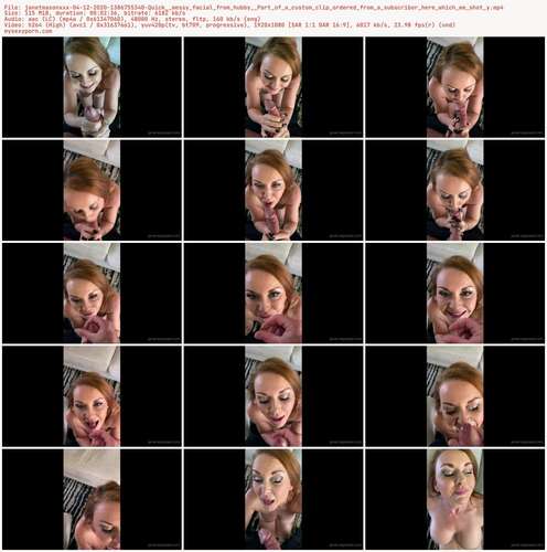 Janetmasonxxx - 04 12 2020 1386755340 - Quick Messy Facial From Hubby Part Of A Custom Clip Ordered From A Subscriber Here Which We Shot Y 1080p - Preview