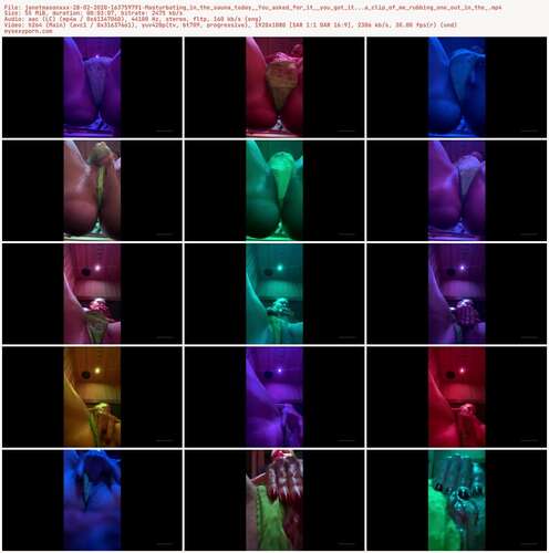 Janetmasonxxx - 28 02 2020 163759791 - Masturbating In The Sauna Today You Asked For It You Got It...A Clip Of Me Rubbing One Out In The 1080p - Preview