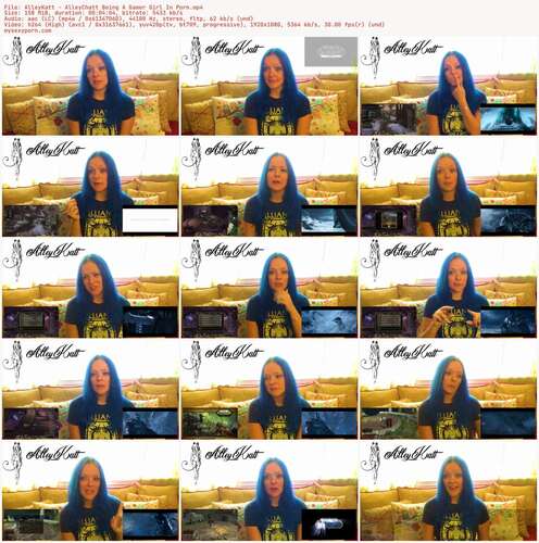 AlleyKatt - AlleyChatt Being A Gamer Girl In Porn 1080p - Preview