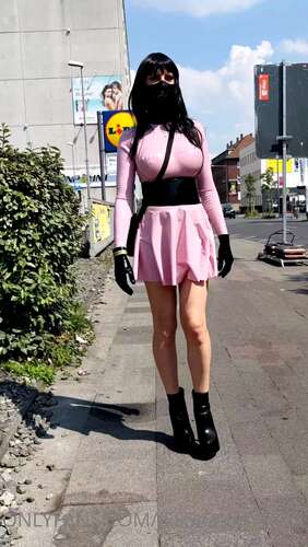 Jessicaskyheel – 16 06 2022 2490659652 – Watch Me Walking In My Purple Latexdress And Ankle Boots Outdoor Through The City Of Colog 1920p - Cover