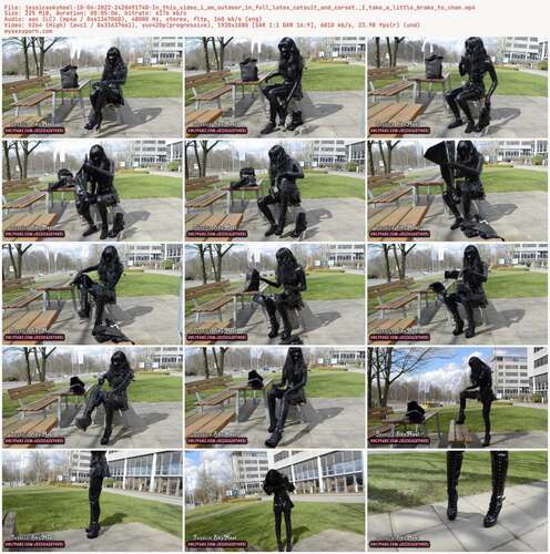 Jessicaskyheel - 10 04 2022 2420491740 - In This Video I Am Outdoor In Full Latex Catsuit And Corset. I Take A Little Brake To Chan 1080p - Preview