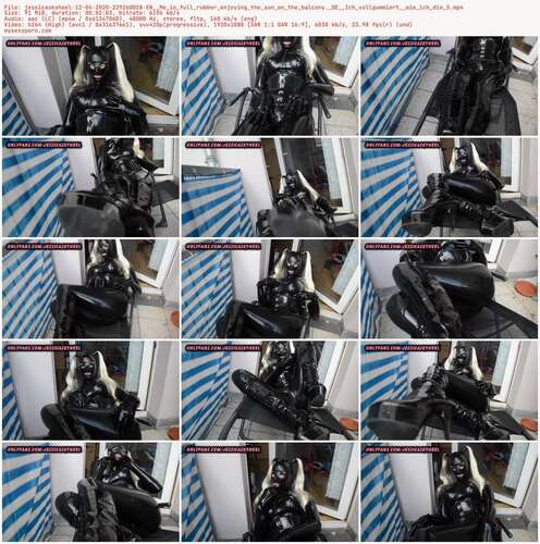 Jessicaskyheel - 12 04 2020 229260028 - En Me In Full Rubber Enjoying The Sun On The Balcony. De Ich Vollgummiert Wie Ich Die S 1080p - Preview