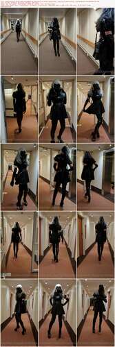 Jessicaskyheel - 05 05 2022 2445506884 - Me Walking In My Latex Swing Dress Long Latex Opera Gloves Overkneeboots And Gasmask Thr 1920p - Preview