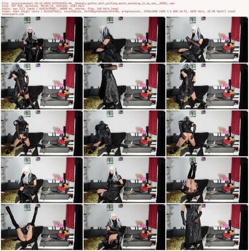 Jessicaskyheel - 18 12 2020 1475181031 - Me Shemale Gothic Doll Putting Metal Analplug In My Ass Jer55 1080p - Preview