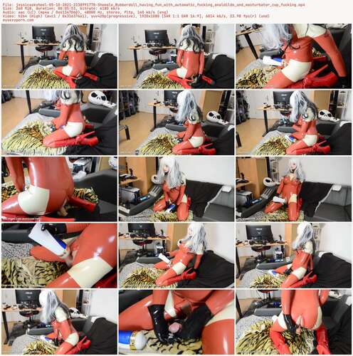 Jessicaskyheel - 05 10 2021 2238991770 - Shemale Rubberdoll Having Fun With Automatic Fucking Analdildo And Masturbator Cup Fucking 1080p - Preview