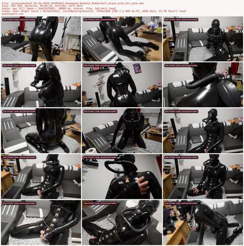 Jessicaskyheel - 05 06 2020 396896811 - Gasmaked Shemale Rubberdoll Plays With Her Cock 1080p - Preview