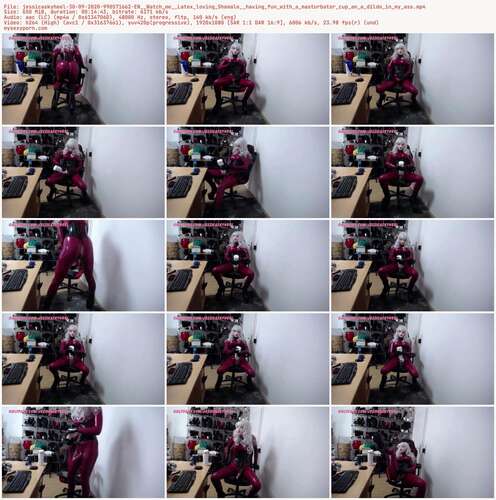 Jessicaskyheel - 30 09 2020 990571662 - En Watch Me Latex Loving Shemale Having Fun With A Masturbator Cup An A Dildo In My Ass 1080p - Preview