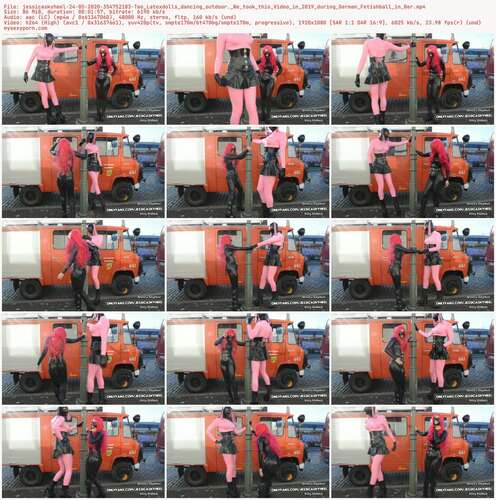 Jessicaskyheel - 24 05 2020 354752183 - Two Latexdolls Dancing Outdoor. We Took This Video In 2019 During German Fetishball In Ber 1080p - Preview