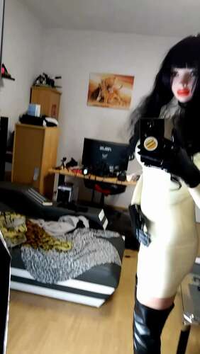 Jessicaskyheel – 21 03 2021 2060761294 – Today The Rubberdoll Wears Overkneeboots And A White Latex Dress. 1920p - Cover